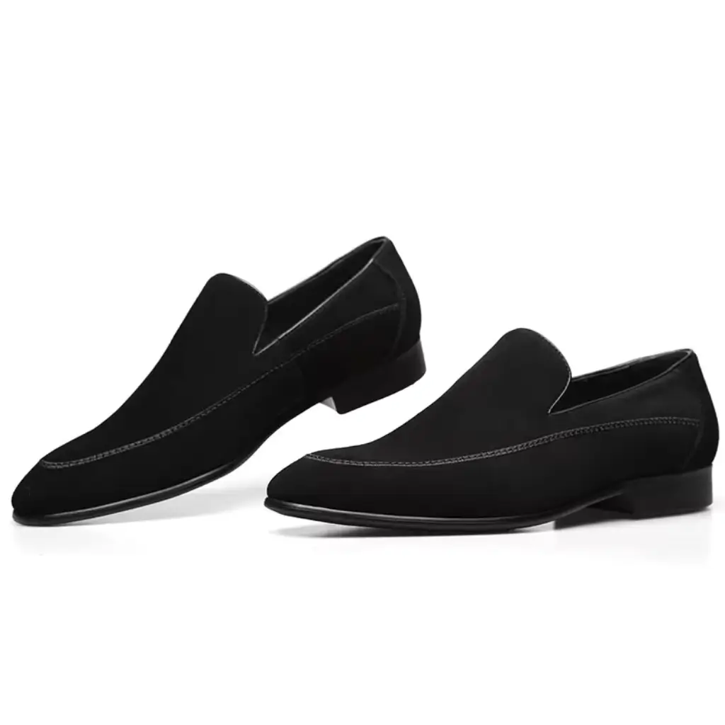 sapato loafer masculino	preto